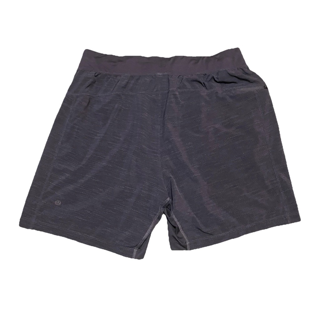 Lululemon T.H.E. Short *Linerless 8" Heathered Texture Printed Sz XL Gym Running